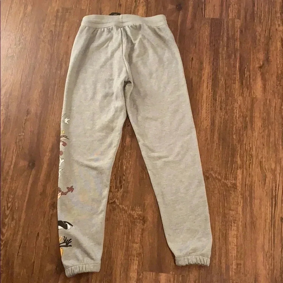 Looney Tunes Jogger Pants Gray Kids Small New - Picture 3 of 8